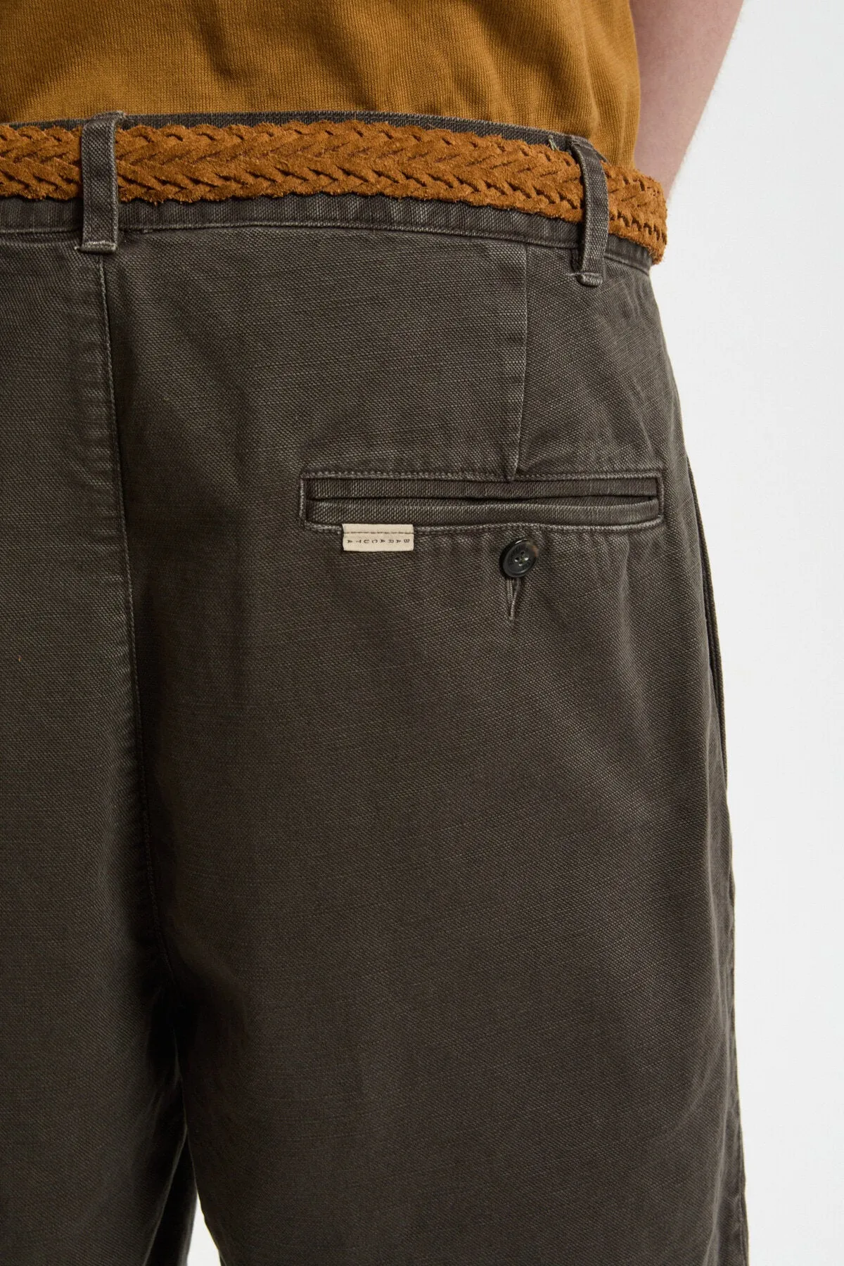 Canvas Garment Dyed Shorts sold by Baracuta product image thumbnail 4
