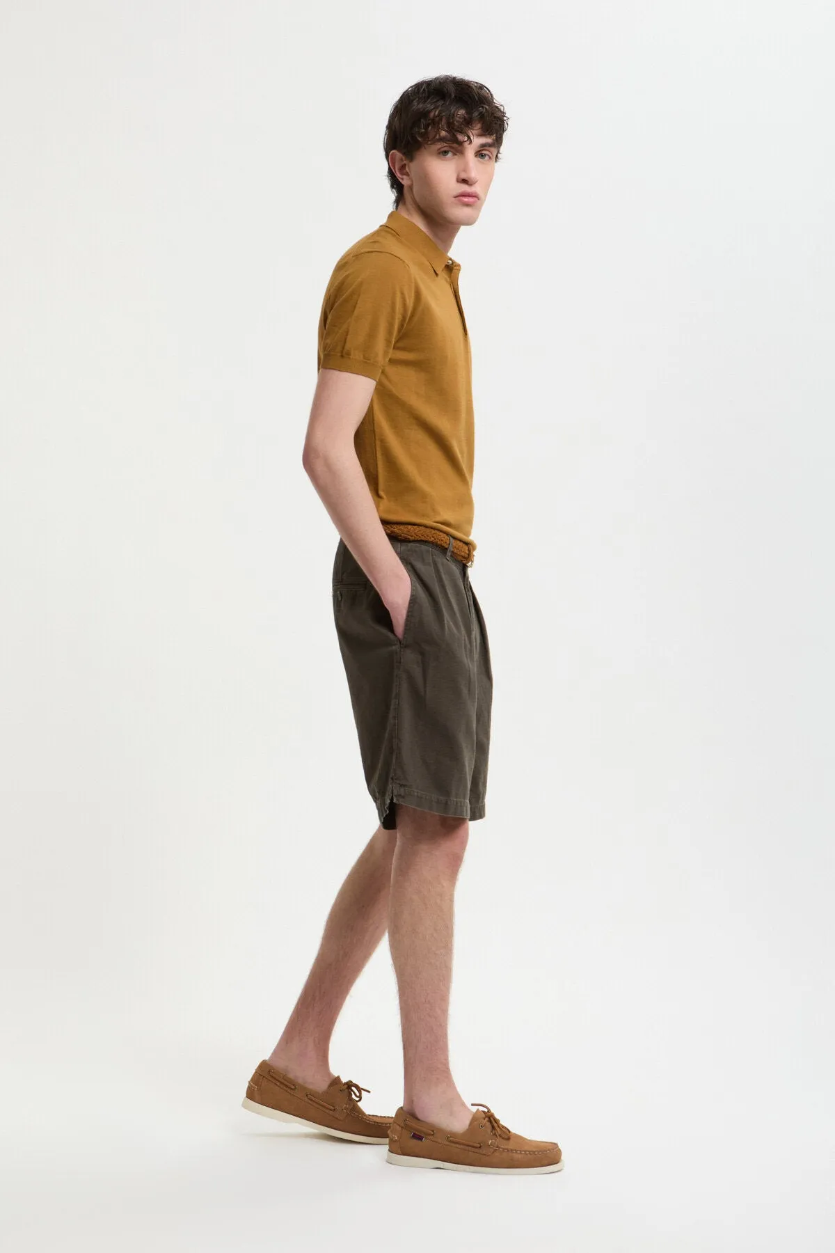 Canvas Garment Dyed Shorts sold by Baracuta product image thumbnail 2
