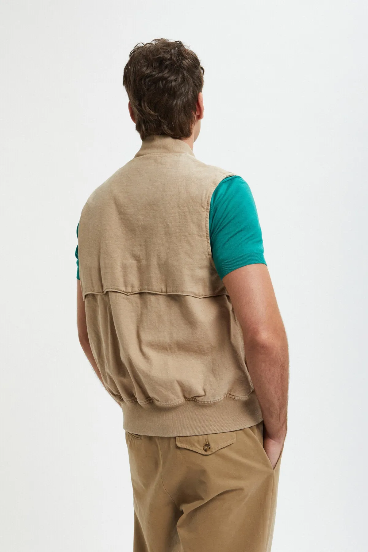 Canvas Garment Dyed Vest sold by Baracuta product image thumbnail 2