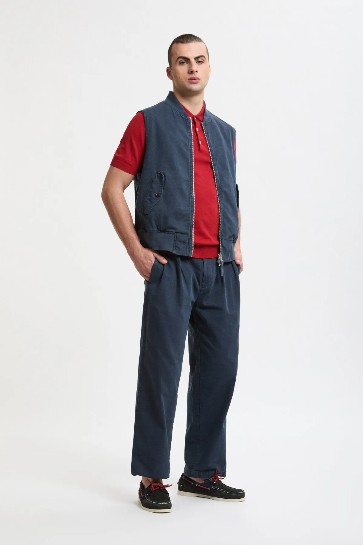 Canvas Garment Dyed Vest sold by Baracuta product image thumbnail 2