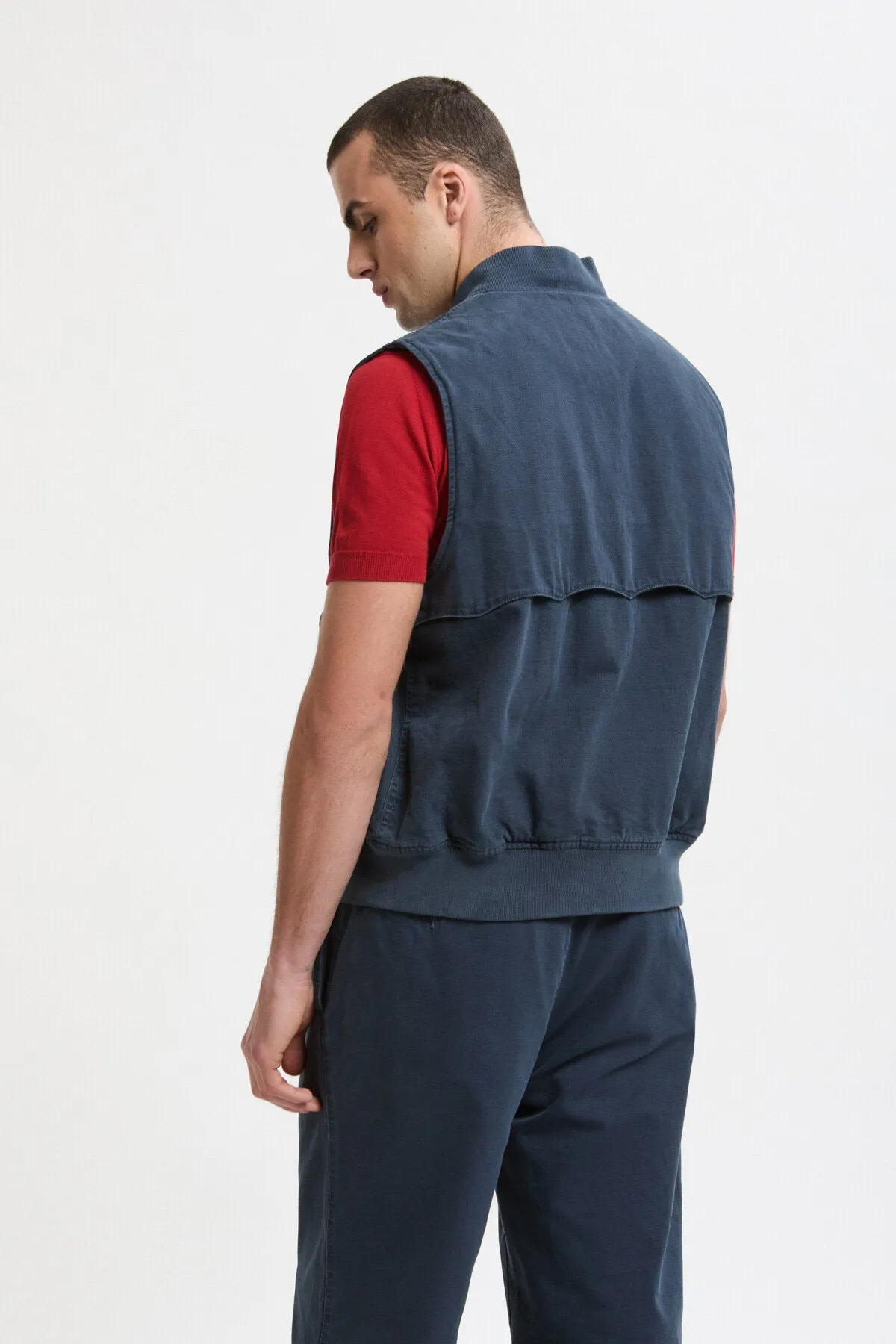 Canvas Garment Dyed Vest sold by Baracuta product image thumbnail 3