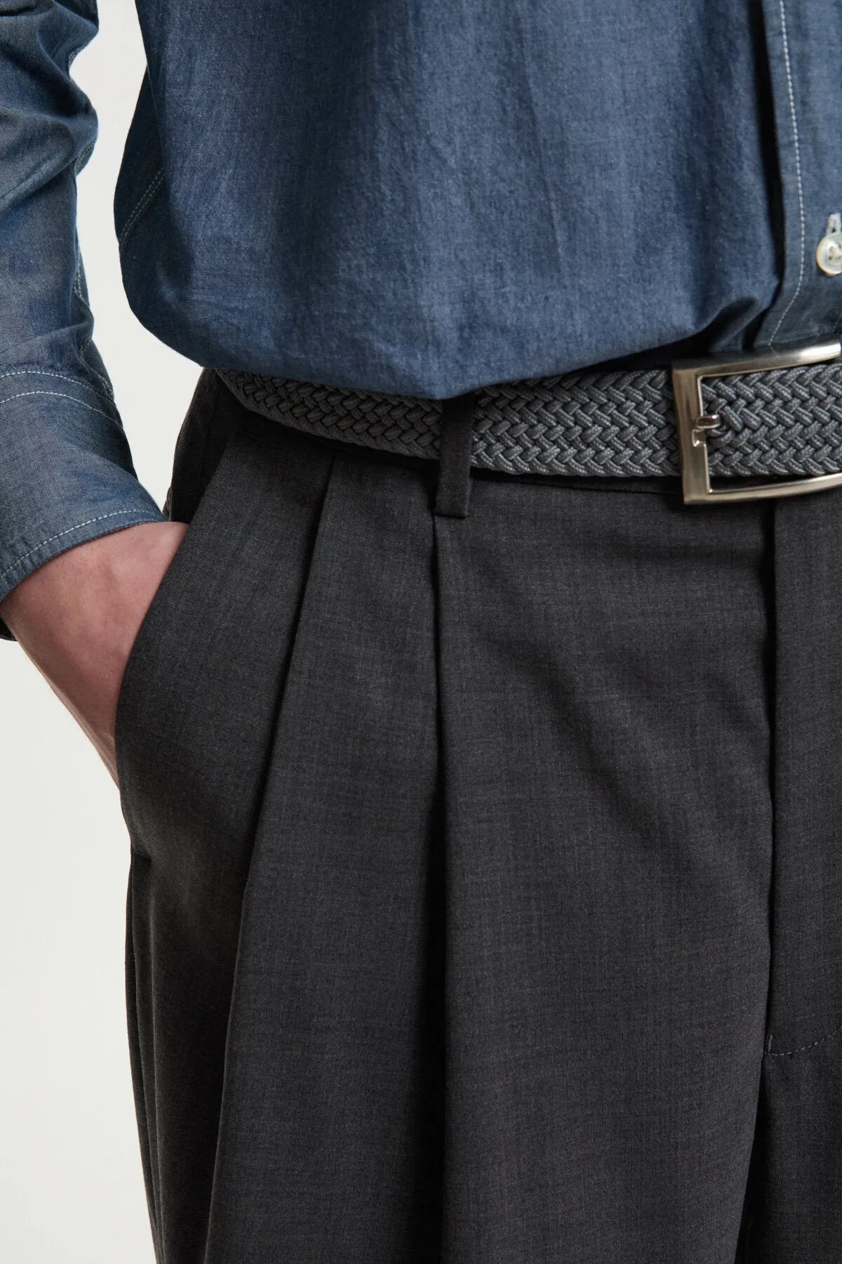 2-TUCK TAPERED TROUSERS sold by Baracuta product image thumbnail 4