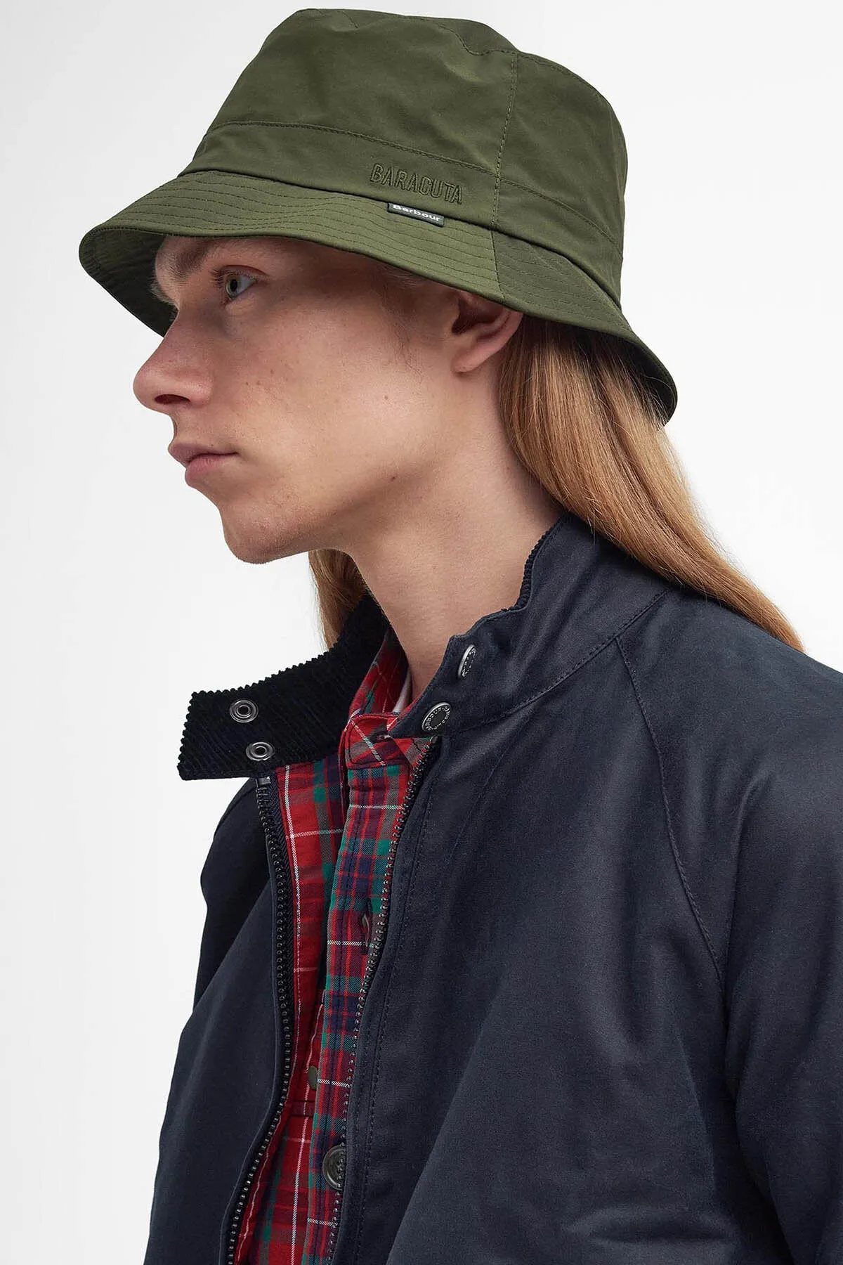 Barbour x Baracuta bucket hat sold by Baracuta