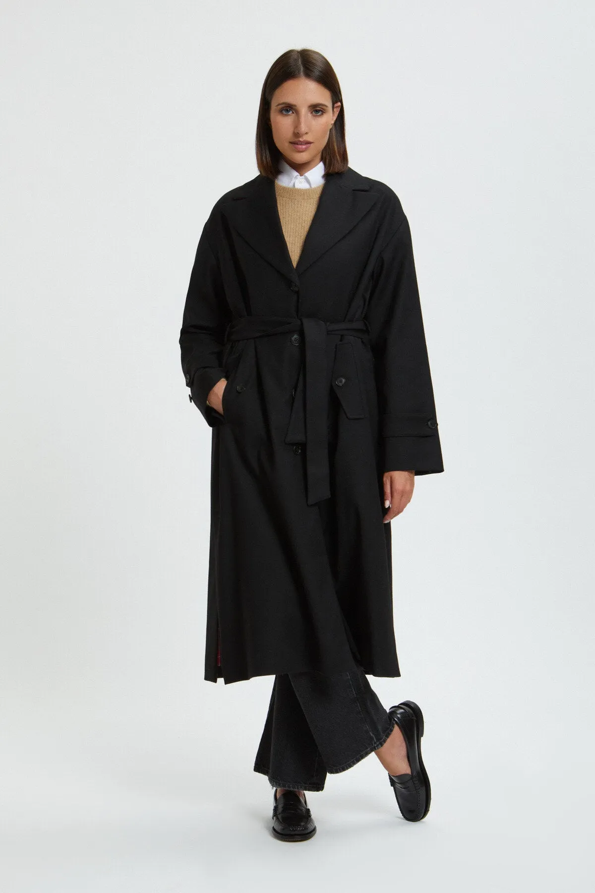 Women's Solid Wool Trench sold by Baracuta