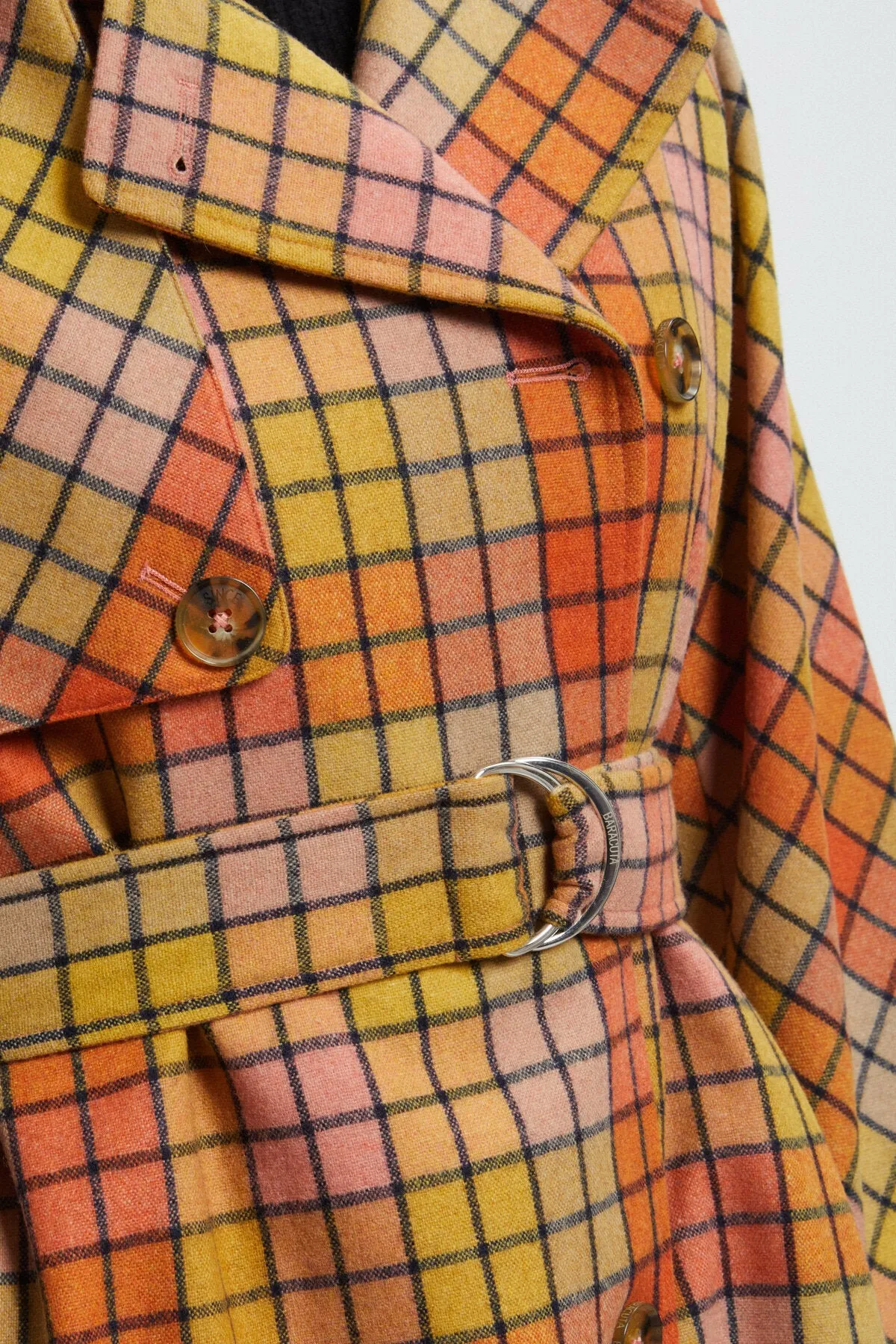 Women's Check Wool Trench sold by Baracuta product image thumbnail 4