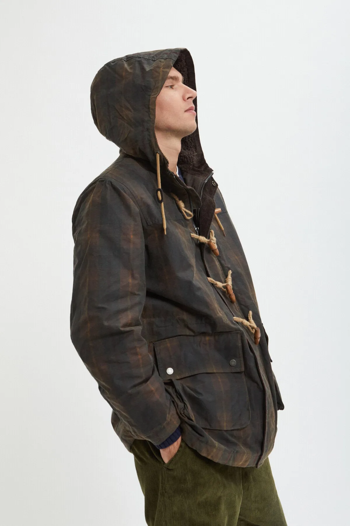 Wax Pattern Duffle Coat sold by Baracuta