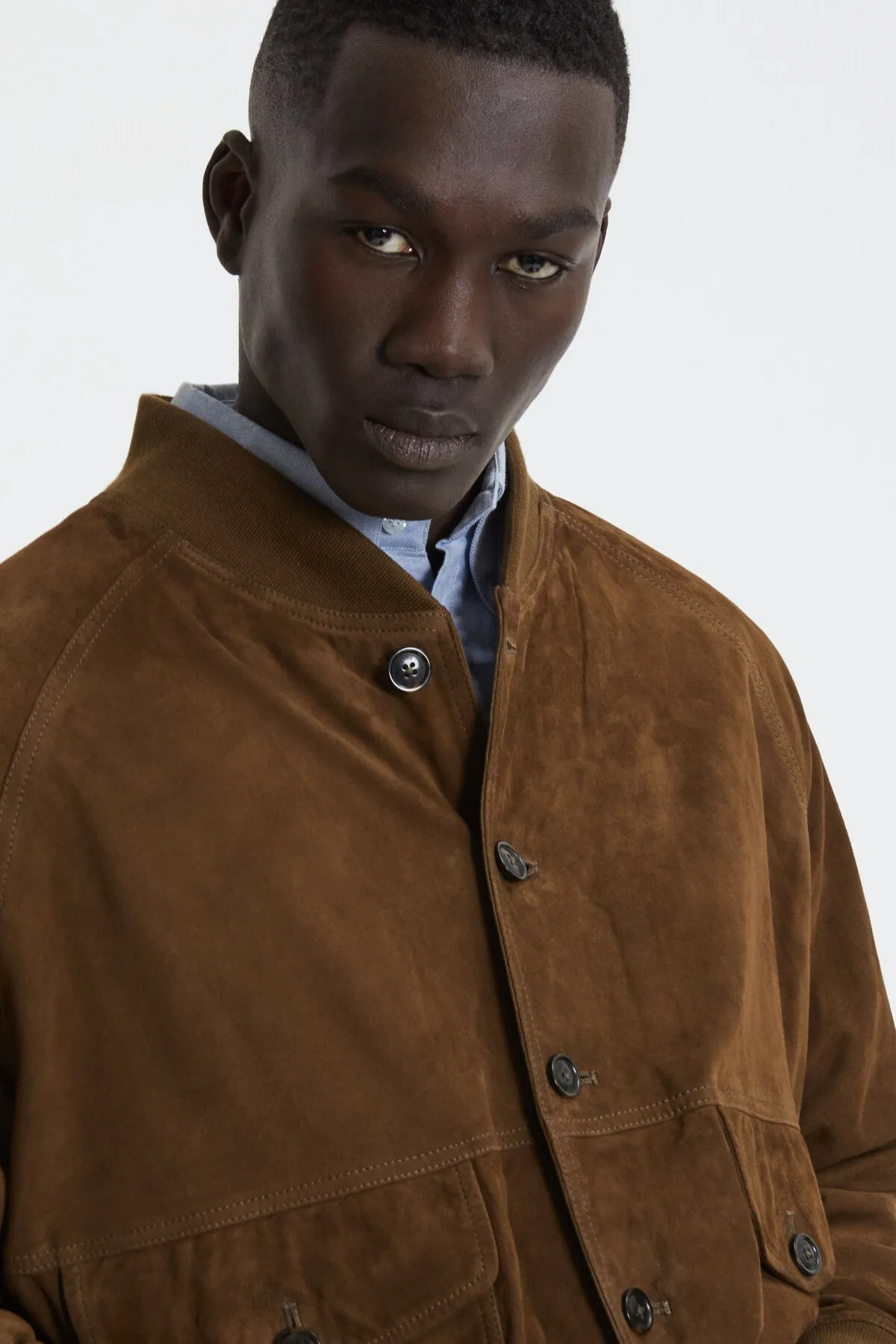 Suede Shawl Bomber sold by Baracuta product image thumbnail 4