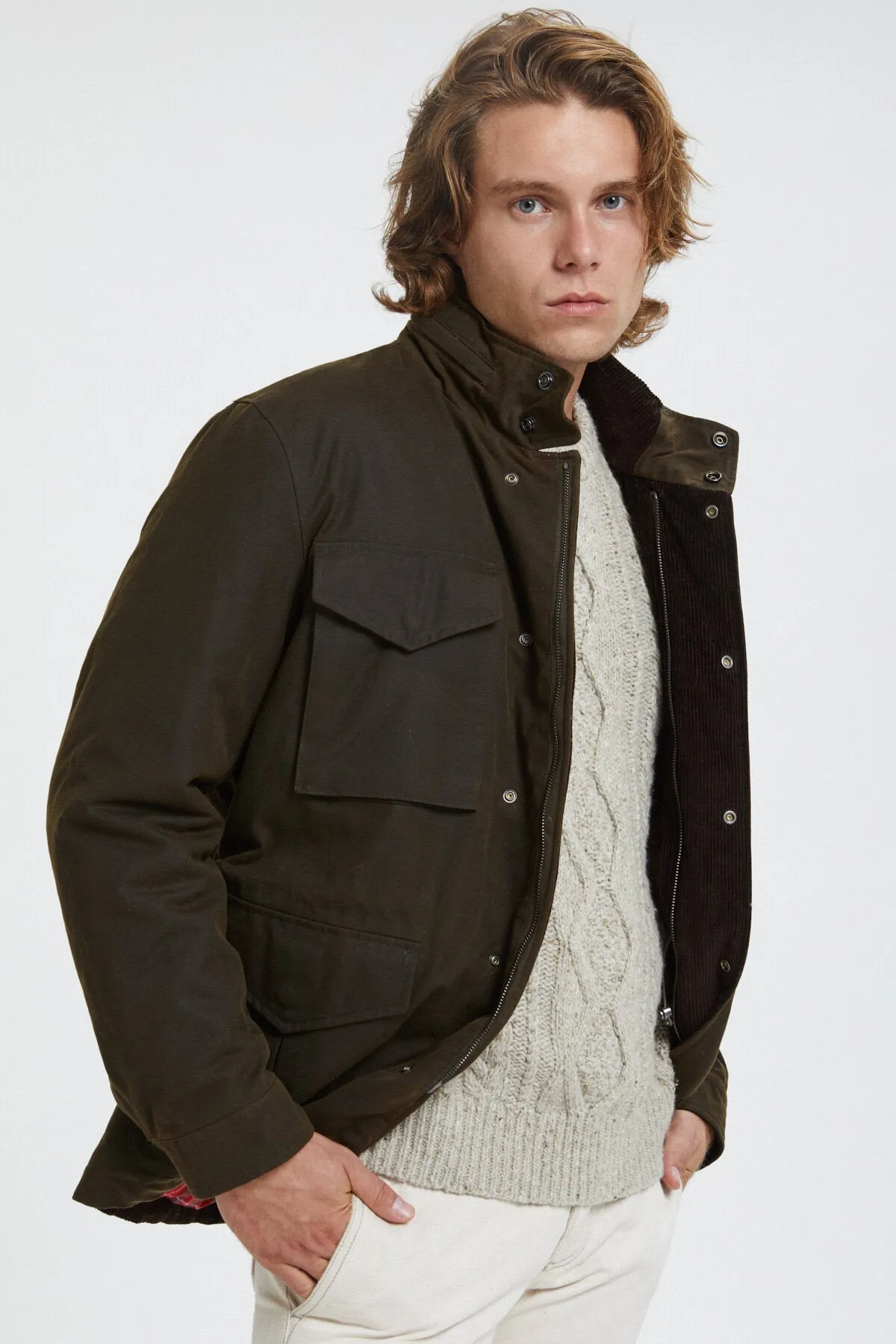 Waxed Field Jacket sold by Baracuta