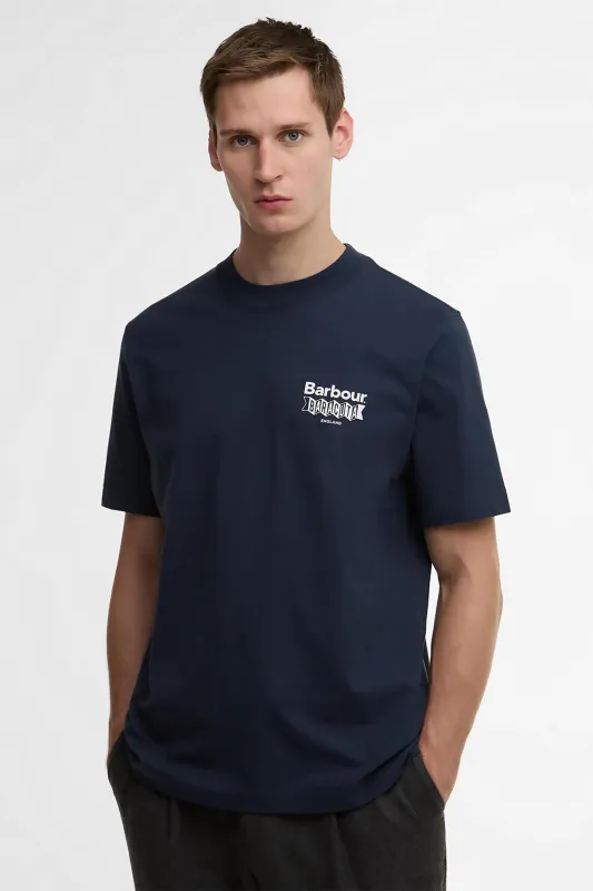 BARBOUR X BARACUTA ALL NIGHTER TEE sold by Baracuta