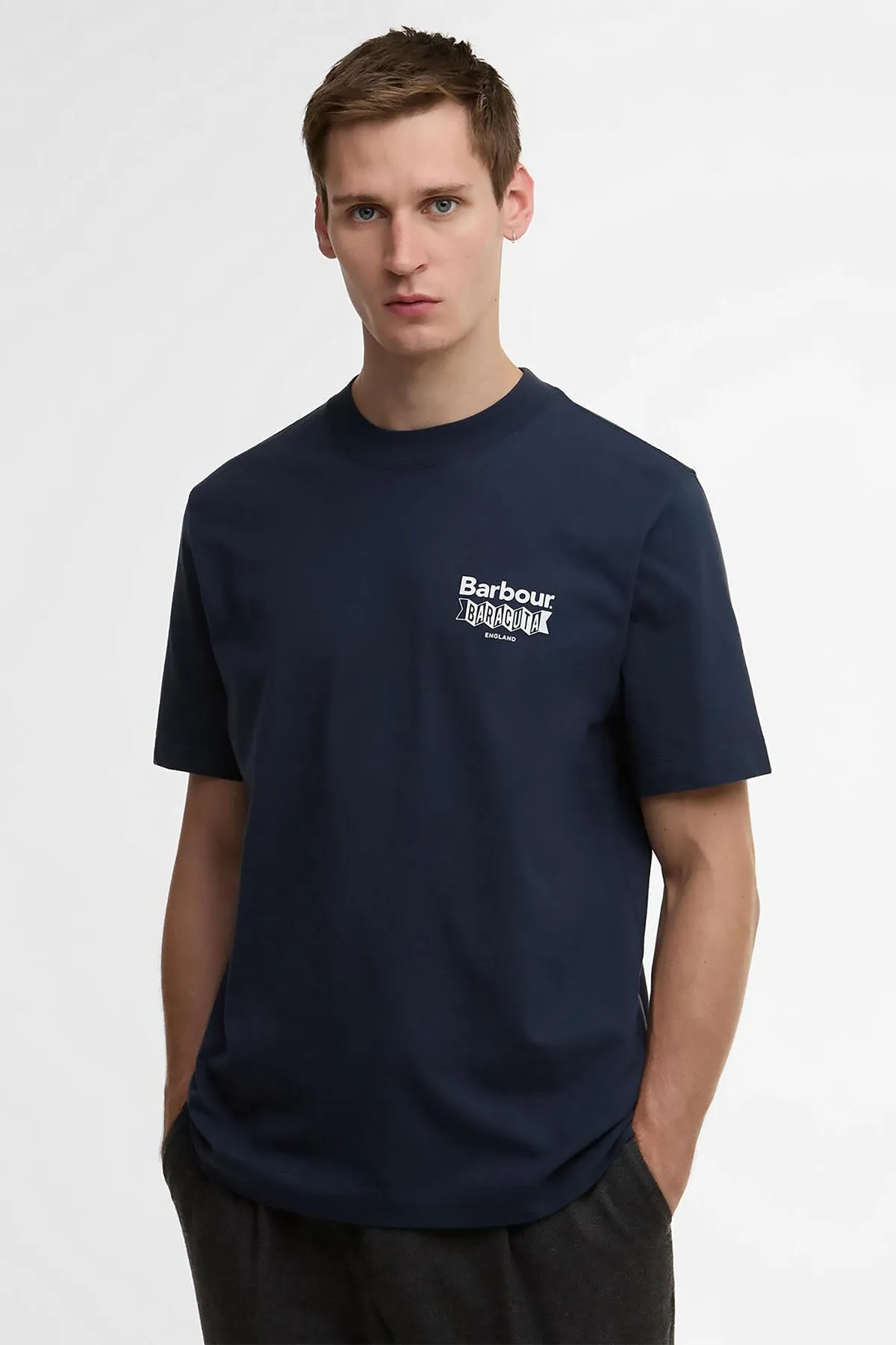 BARBOUR X BARACUTA ALL NIGHTER TEE sold by Baracuta