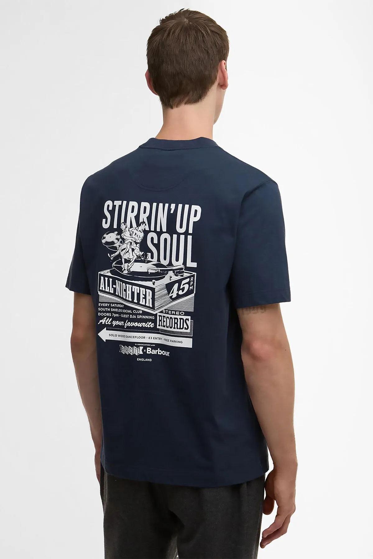 BARBOUR X BARACUTA ALL NIGHTER TEE sold by Baracuta product image thumbnail 2