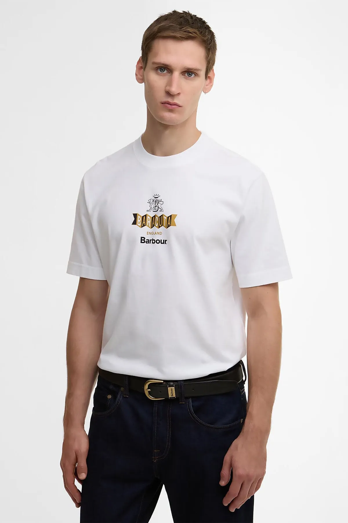 BARBOUR X BARACUTA VYNIL TEE sold by Baracuta