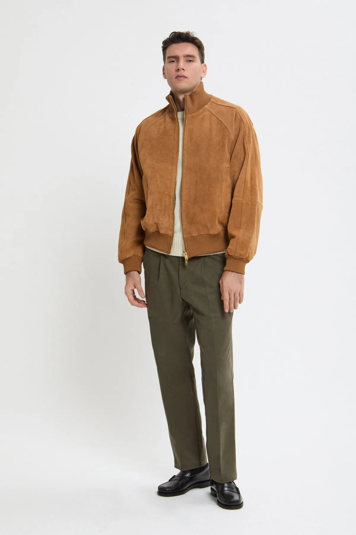 ROUGHOUT SUEDE TRACK JACKET sold by Baracuta