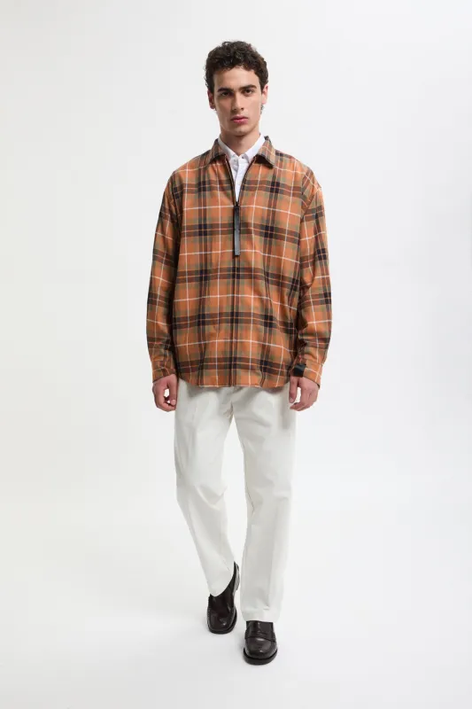 N.HOOLYWOOD x BARACUTA CHECK SHIRT made by Baracuta