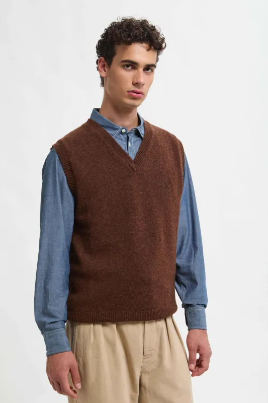 SHETLAND VEST made by Baracuta