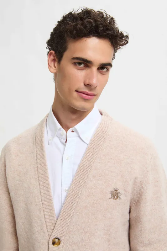 SHETLAND CARDIGAN made by Baracuta