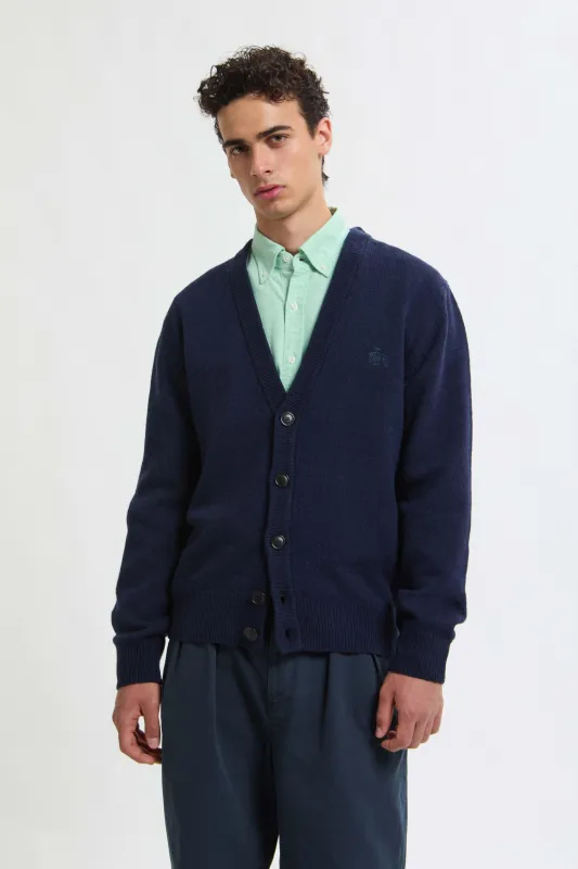 SHETLAND CARDIGAN made by Baracuta