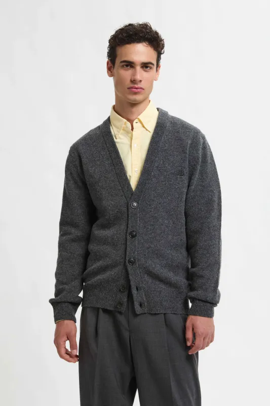 SHETLAND CARDIGAN made by Baracuta
