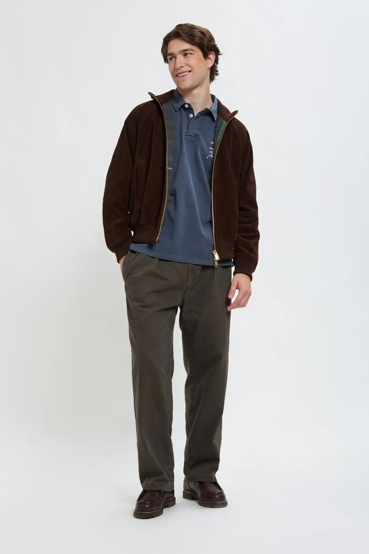 ROUGHOUT SUEDE TRACK JACKET sold by Baracuta product image thumbnail 2