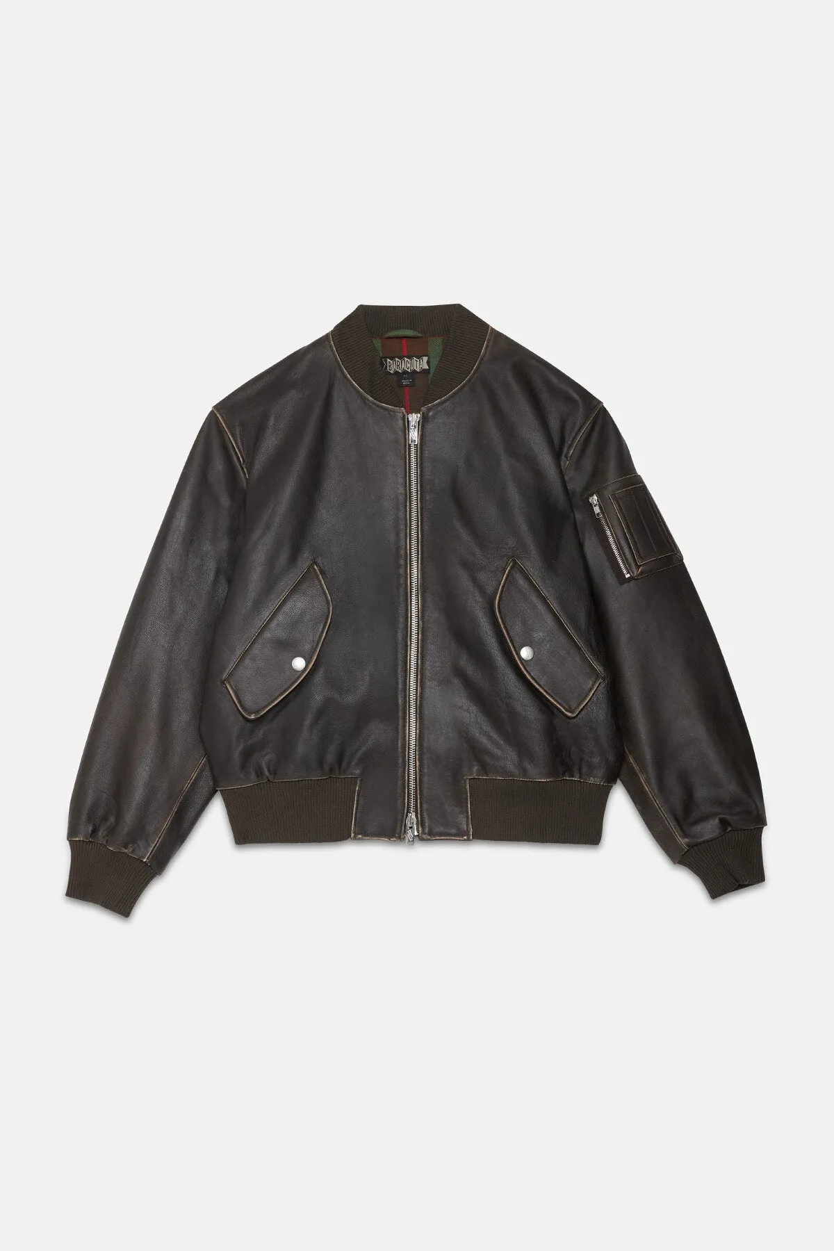 LEATHER FLIGHT JACKET sold by Baracuta product image thumbnail 5