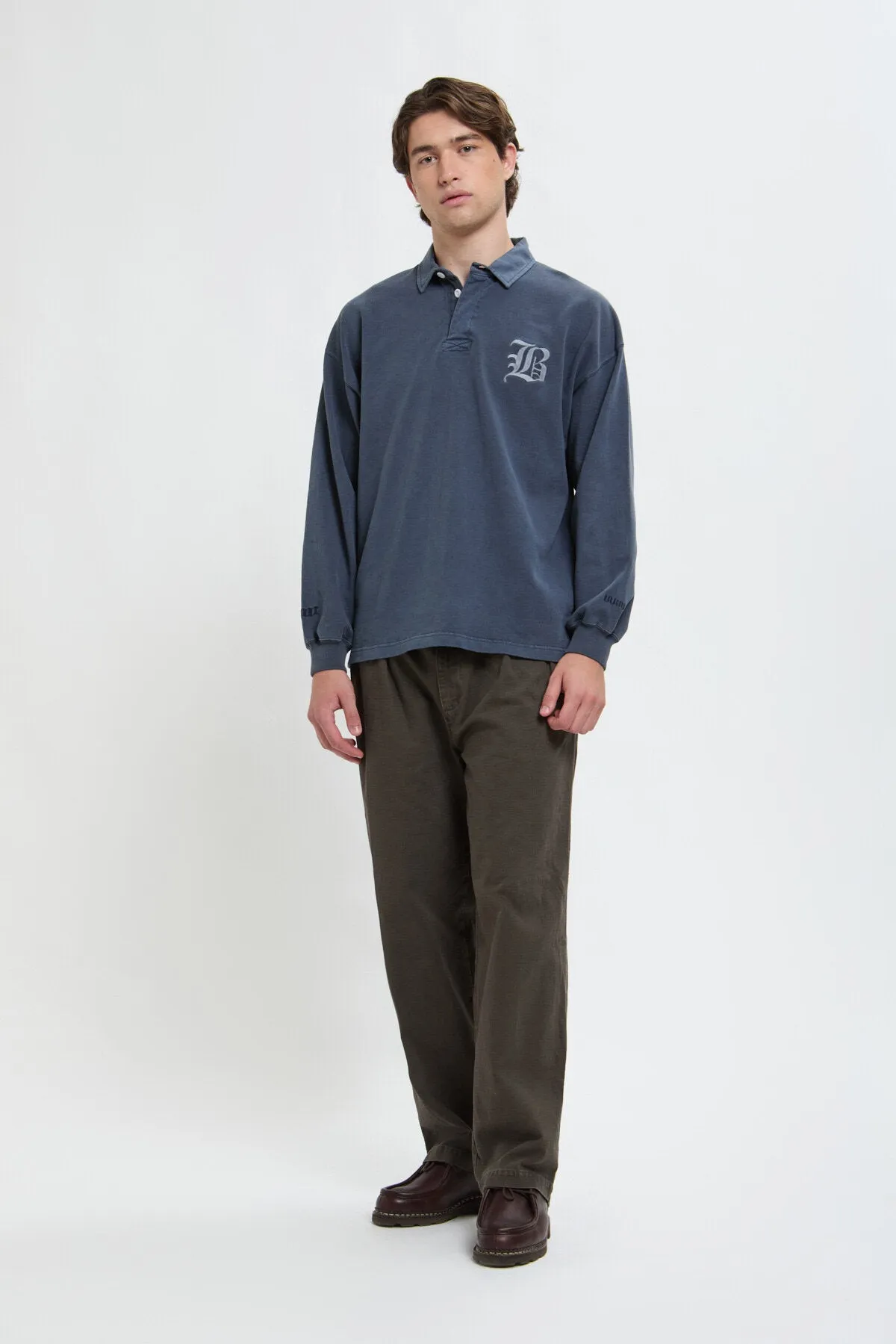 GARMENT-DYED RUGBY POLO sold by Baracuta product image thumbnail 2