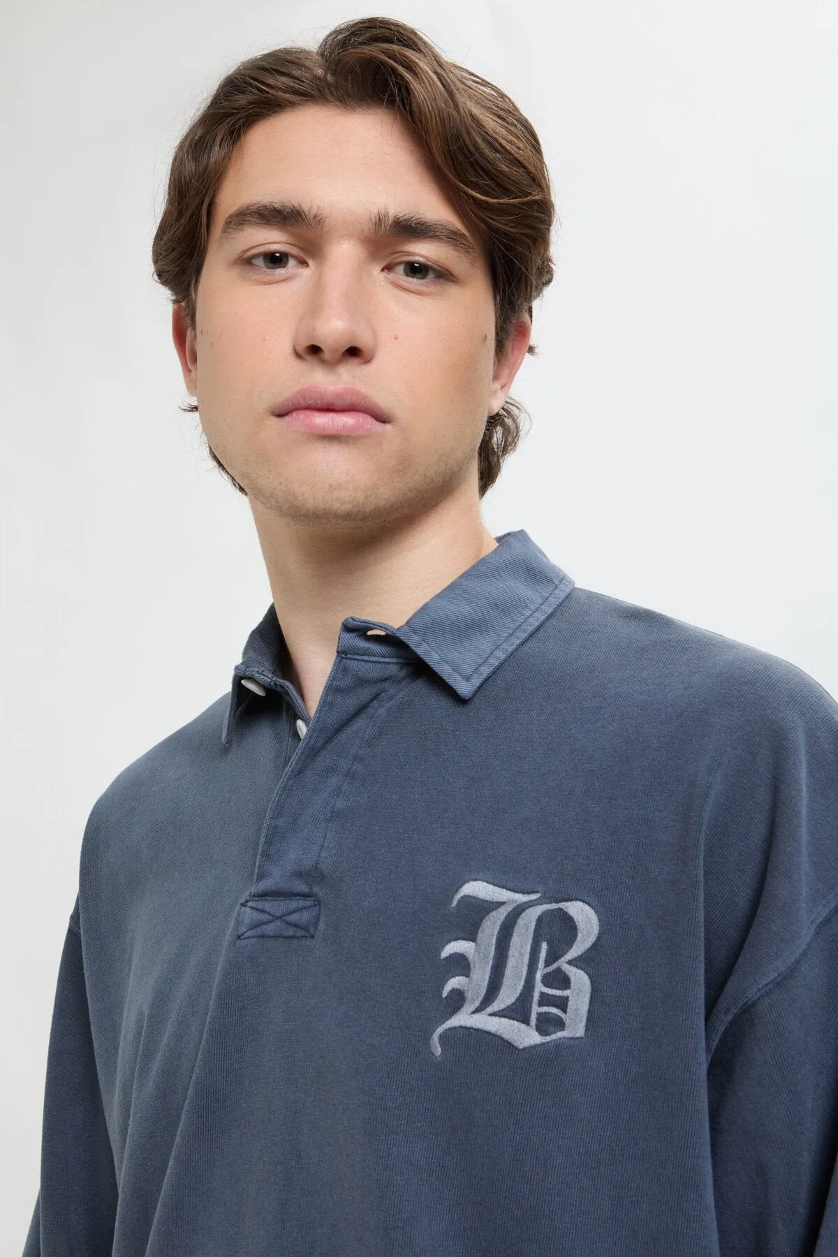 GARMENT-DYED RUGBY POLO sold by Baracuta product image thumbnail 4