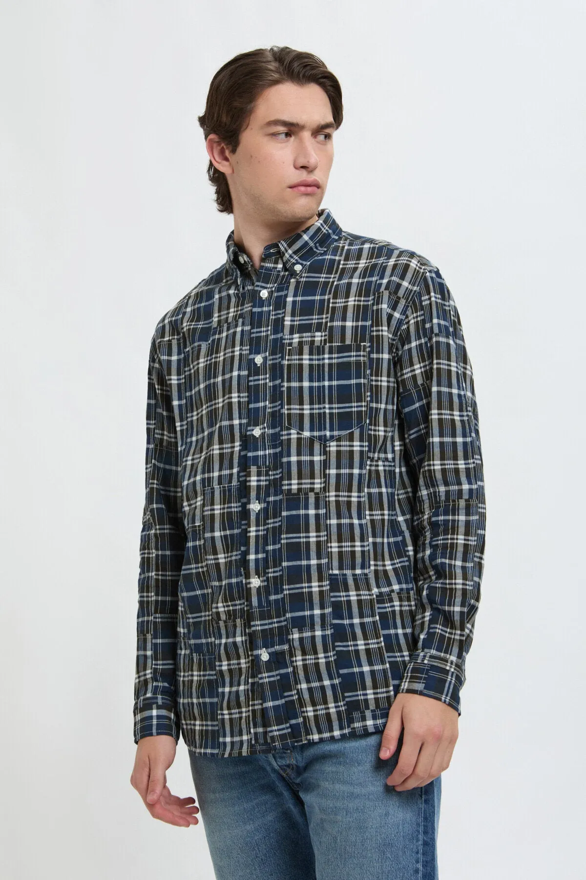CHECKED BD SHIRT WITH CHEST POCKET sold by Baracuta