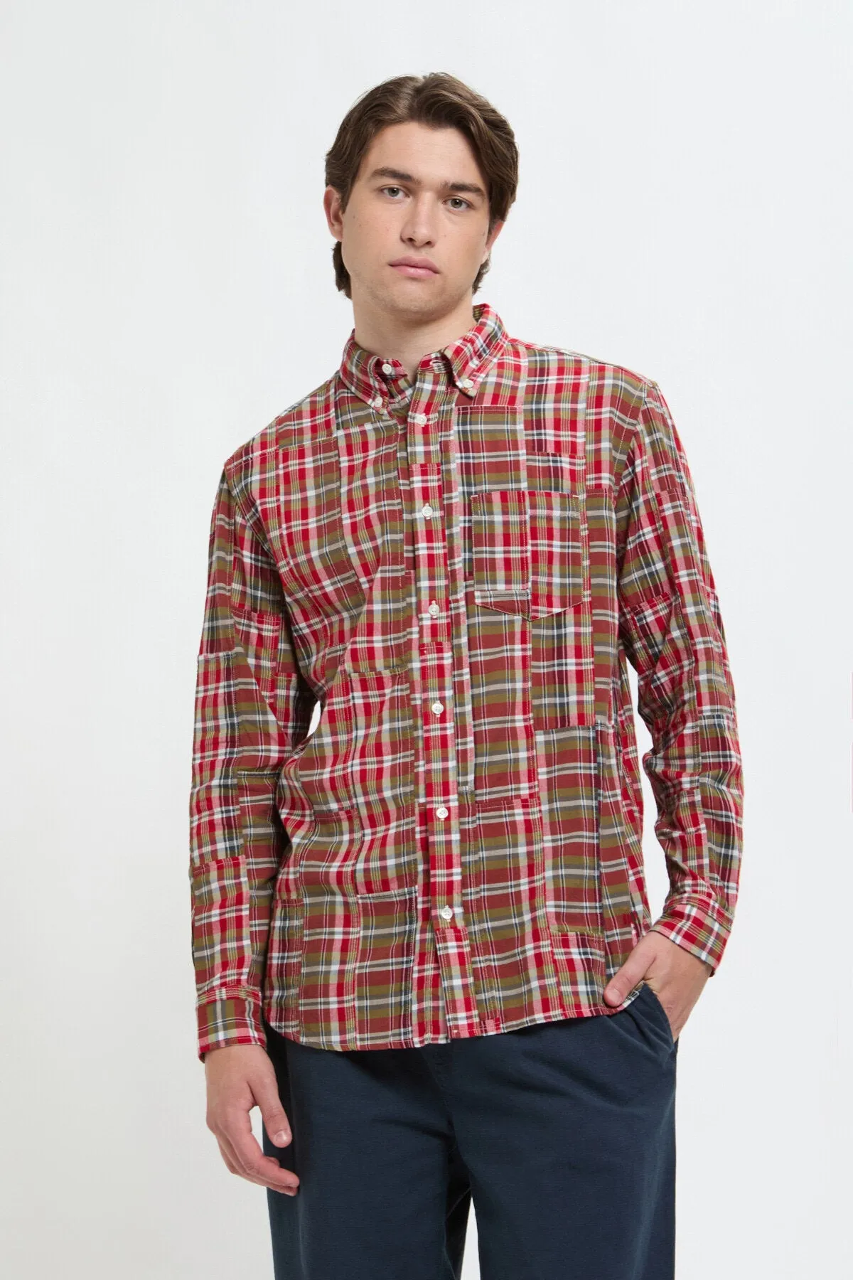 CHECKED BD SHIRT WITH CHEST POCKET sold by Baracuta