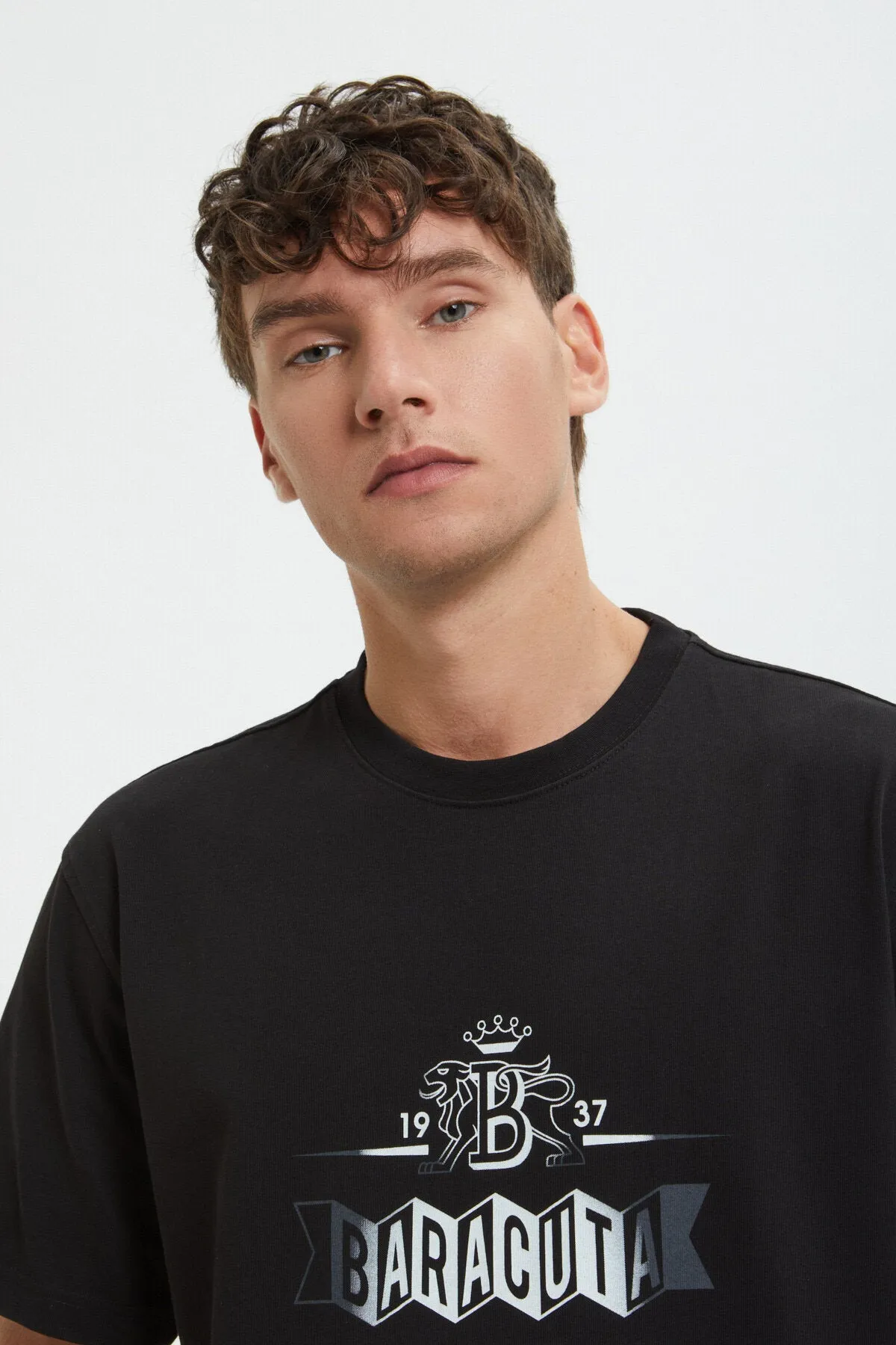 Faded Logo T-Shirt sold by Baracuta product image thumbnail 4