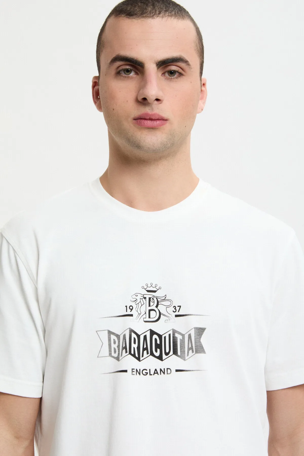 Faded Logo T-Shirt sold by Baracuta product image thumbnail 4