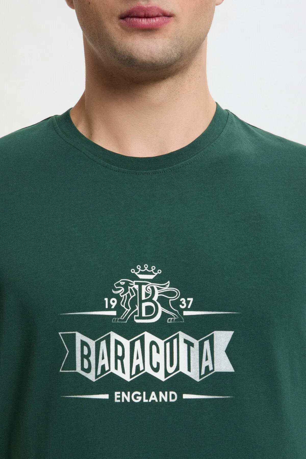 Faded Logo T-Shirt sold by Baracuta product image thumbnail 4
