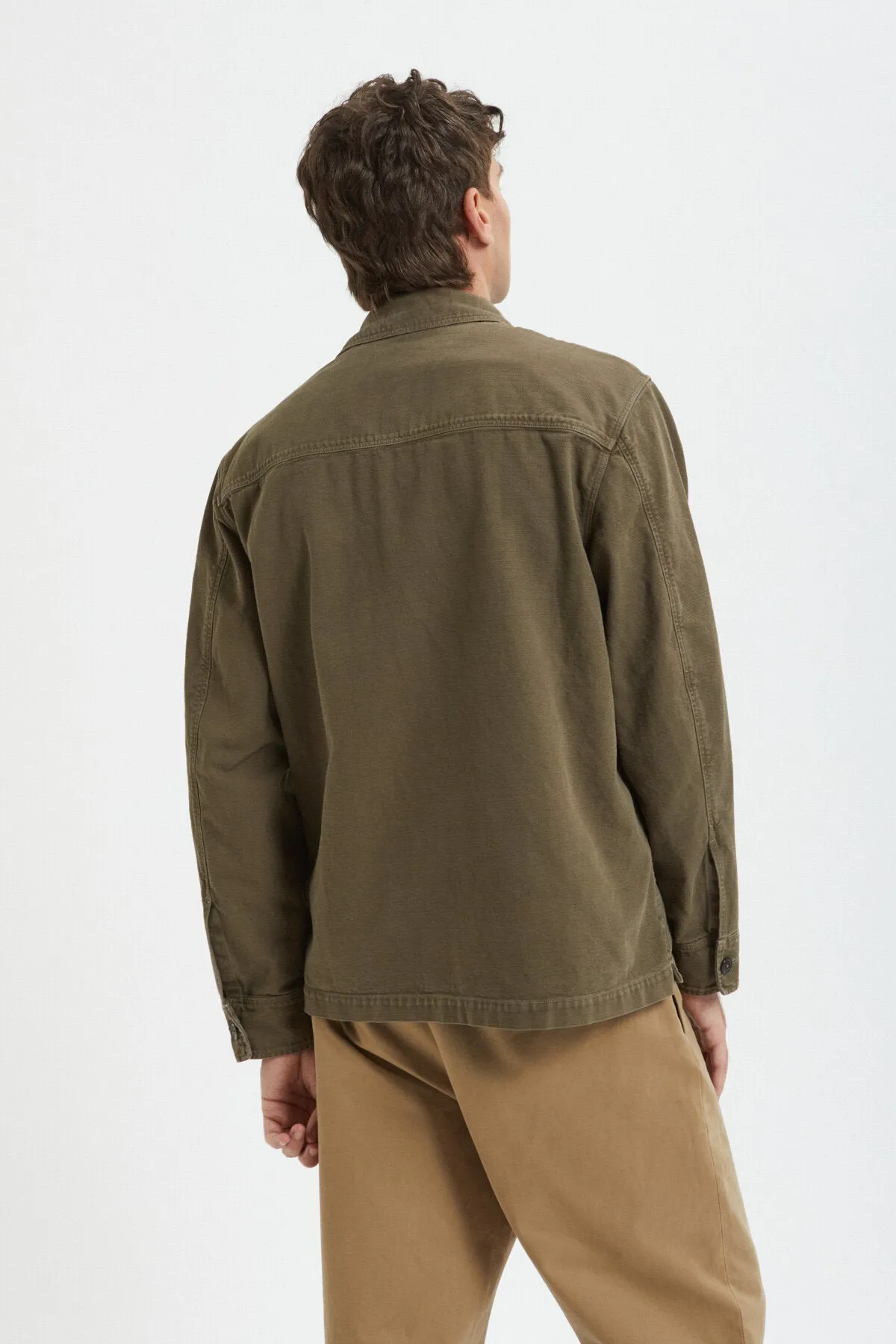 Canvas Garment Dyed Overshirt sold by Baracuta product image thumbnail 3