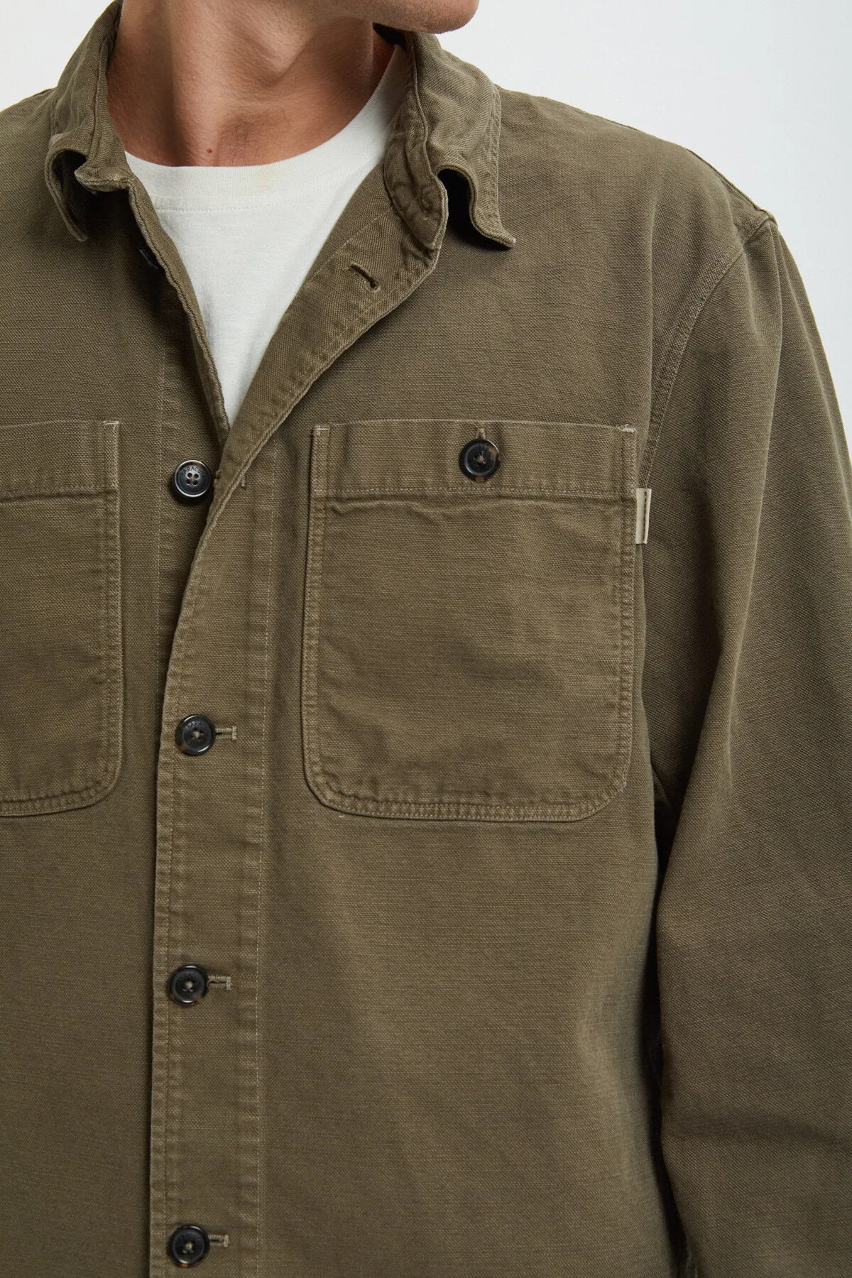 Canvas Garment Dyed Overshirt sold by Baracuta product image thumbnail 4