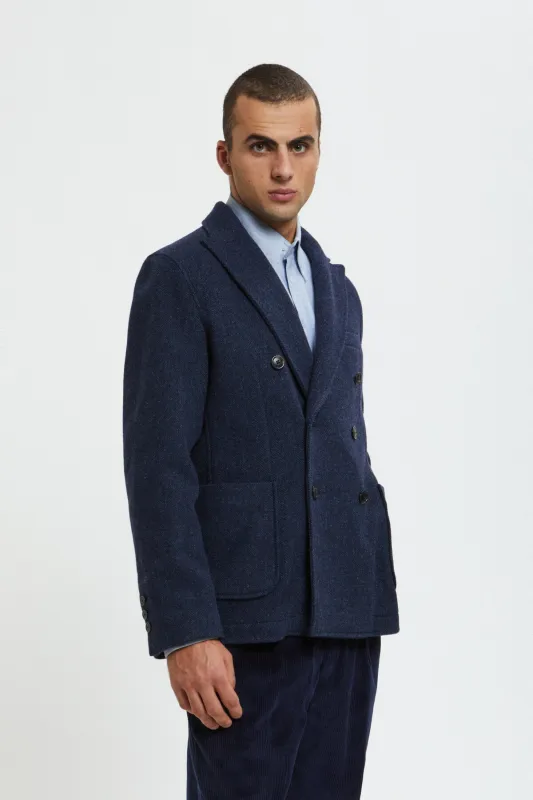 Pattern Wool Blazer made by Baracuta