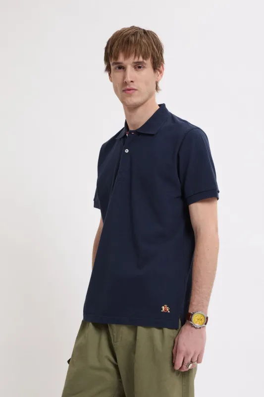Tartan Placket Polo made by Baracuta
