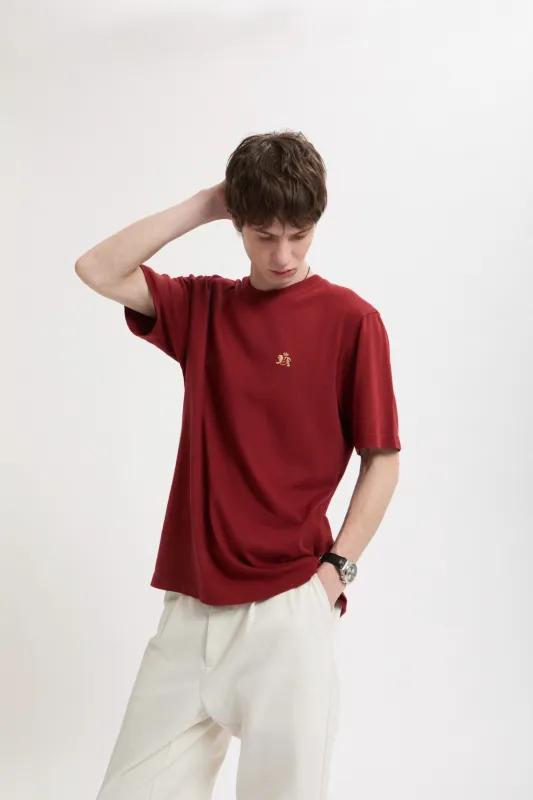 Logo Embroidered Tee made by Baracuta