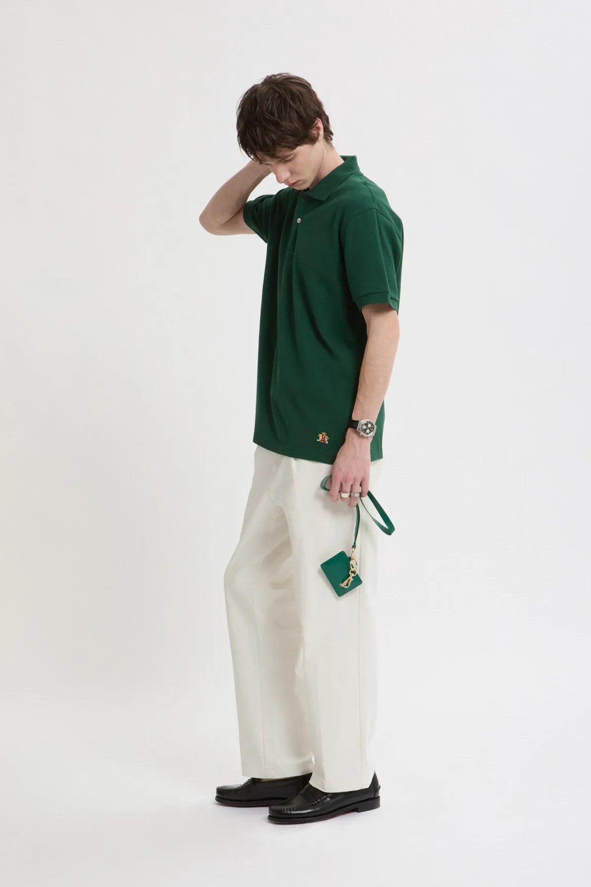 Tartan Placket Polo sold by Baracuta product image thumbnail 2