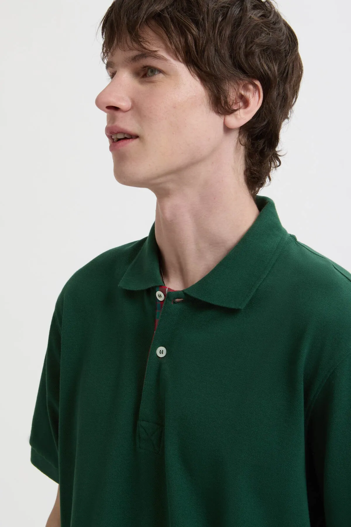 Tartan Placket Polo sold by Baracuta product image thumbnail 4