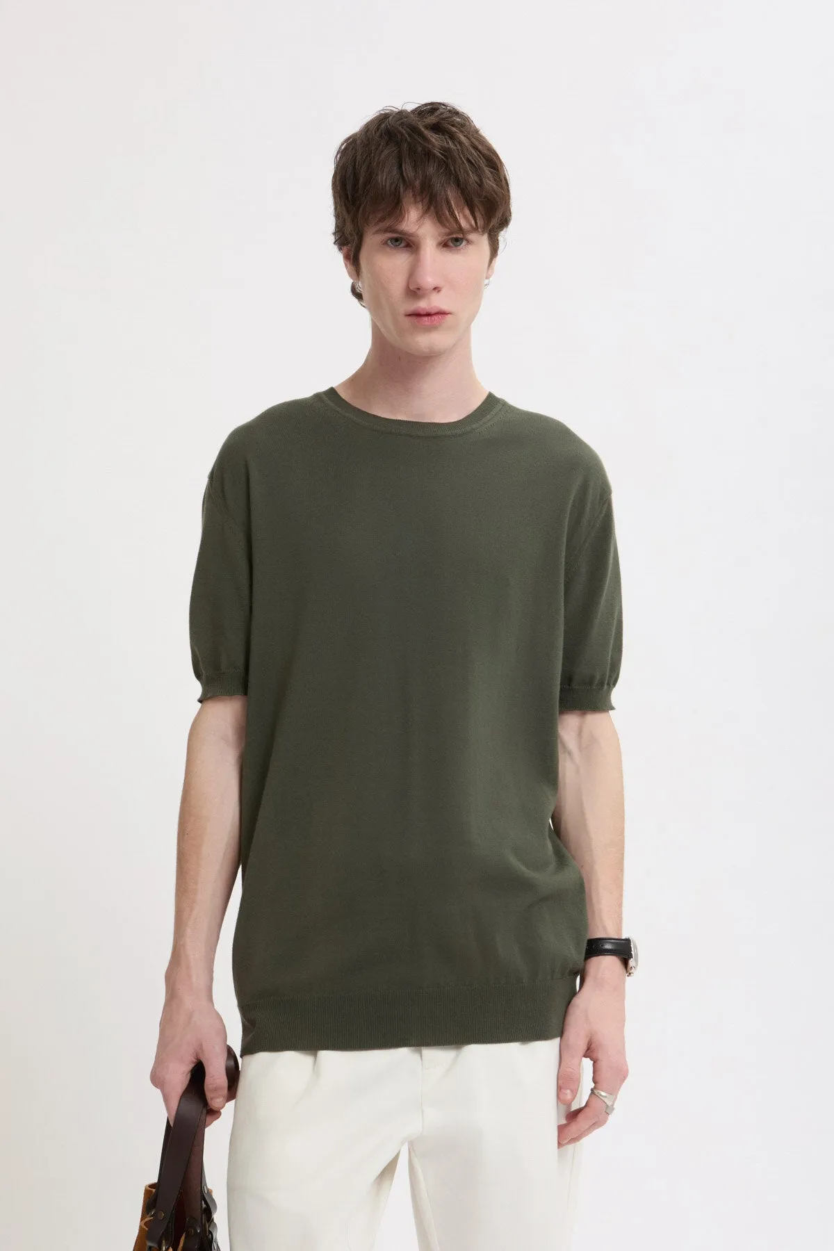 Knit T-Shirt sold by Baracuta product image thumbnail 2