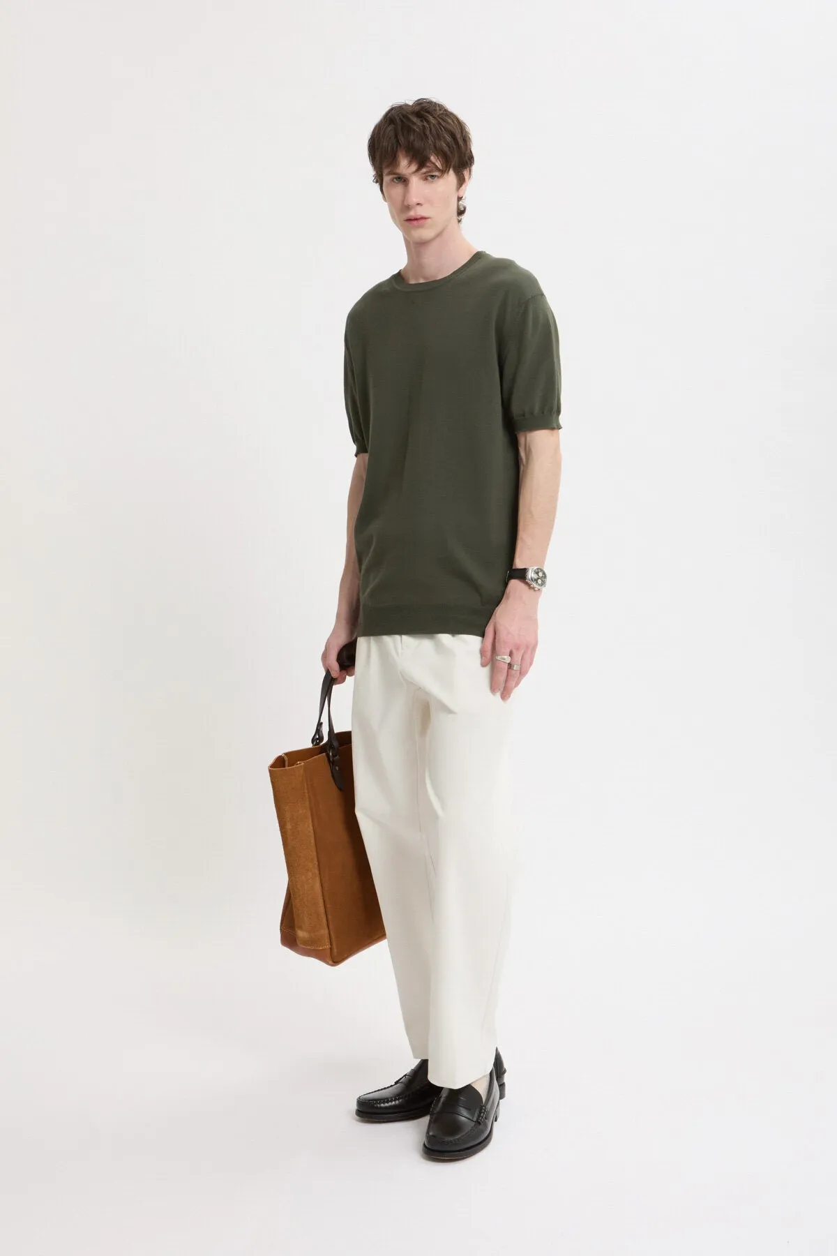 Knit T-Shirt sold by Baracuta product image thumbnail 3