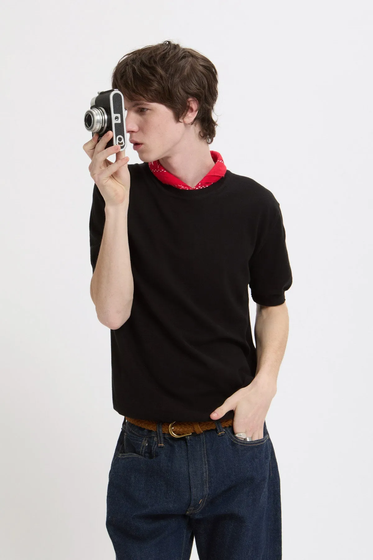 Knit T-Shirt sold by Baracuta