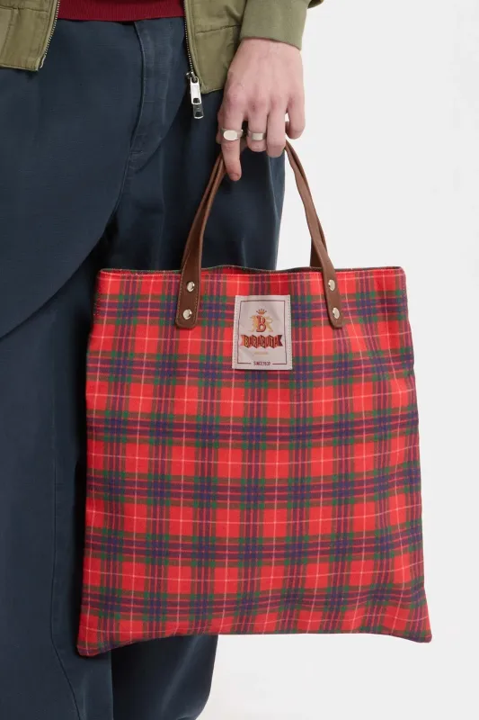 Tartan Tote Bag made by Baracuta