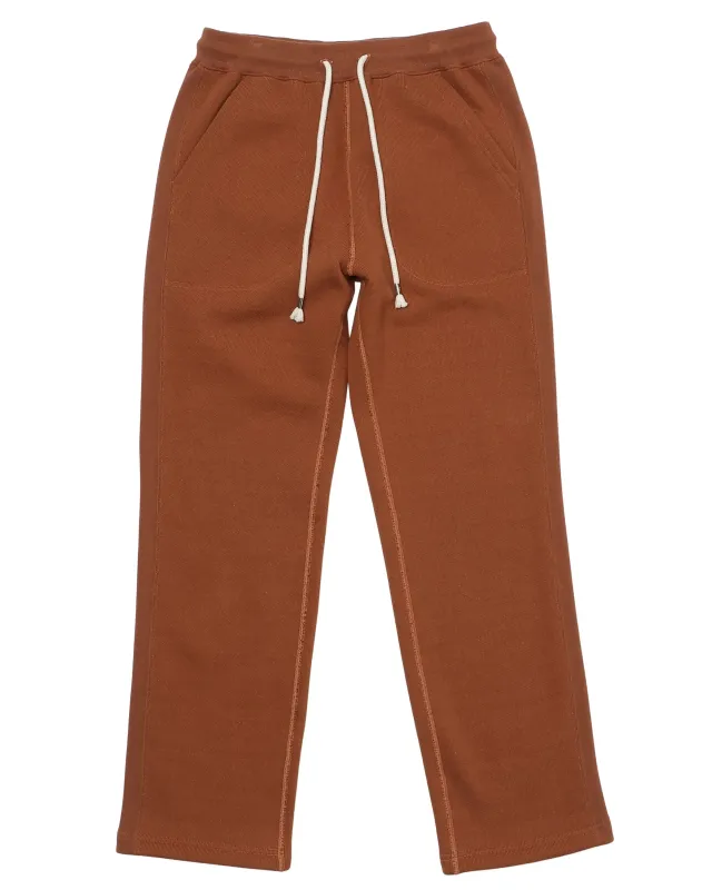 Sweatpants - Double Heavyweight French Terry - Rust sold by Wonder Looper