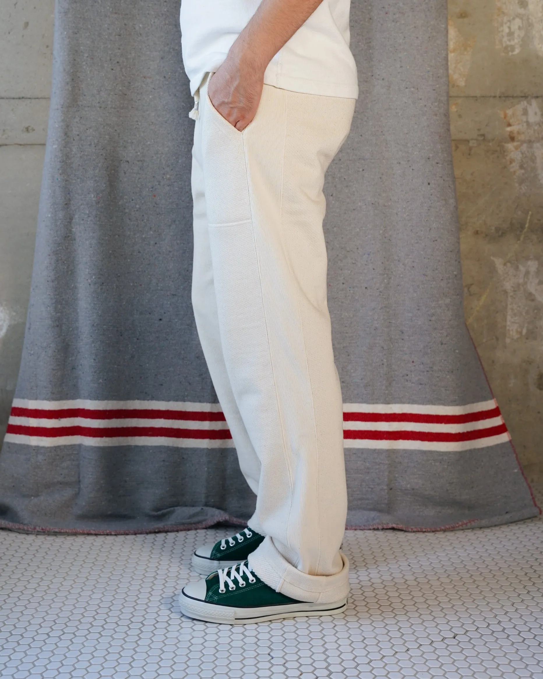 Sweatpants - Double Heavyweight French Terry - Ecru sold by Wonder Looper product image thumbnail 3