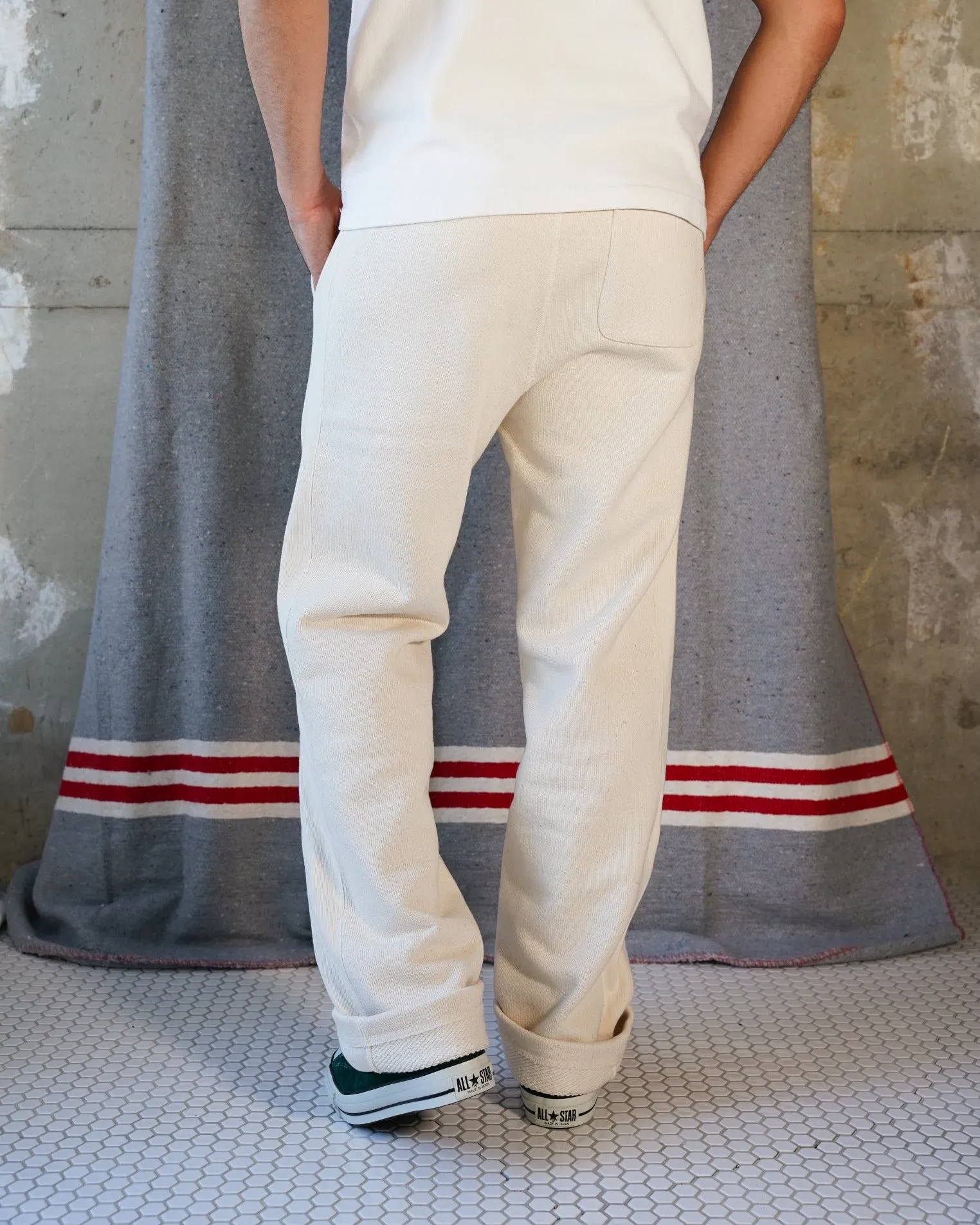 Sweatpants - Double Heavyweight French Terry - Ecru sold by Wonder Looper product image thumbnail 4
