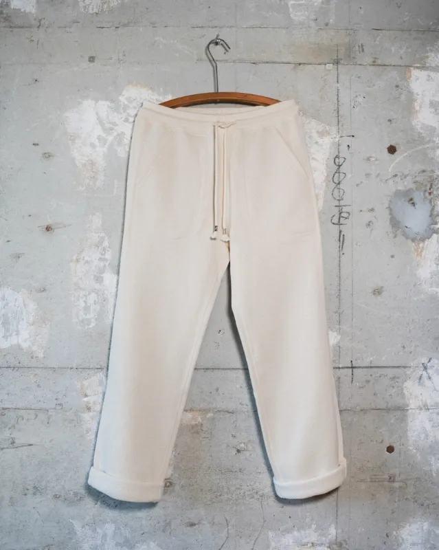 Sweatpants - Double Heavyweight French Terry - Ecru sold by Wonder Looper