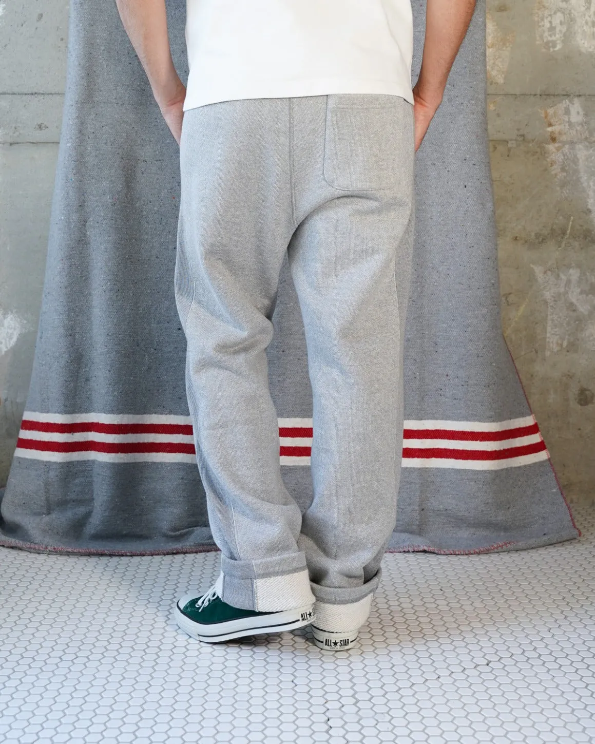 Sweatpants - Double Heavyweight French Terry - Heather Grey sold by Wonder Looper product image thumbnail 4