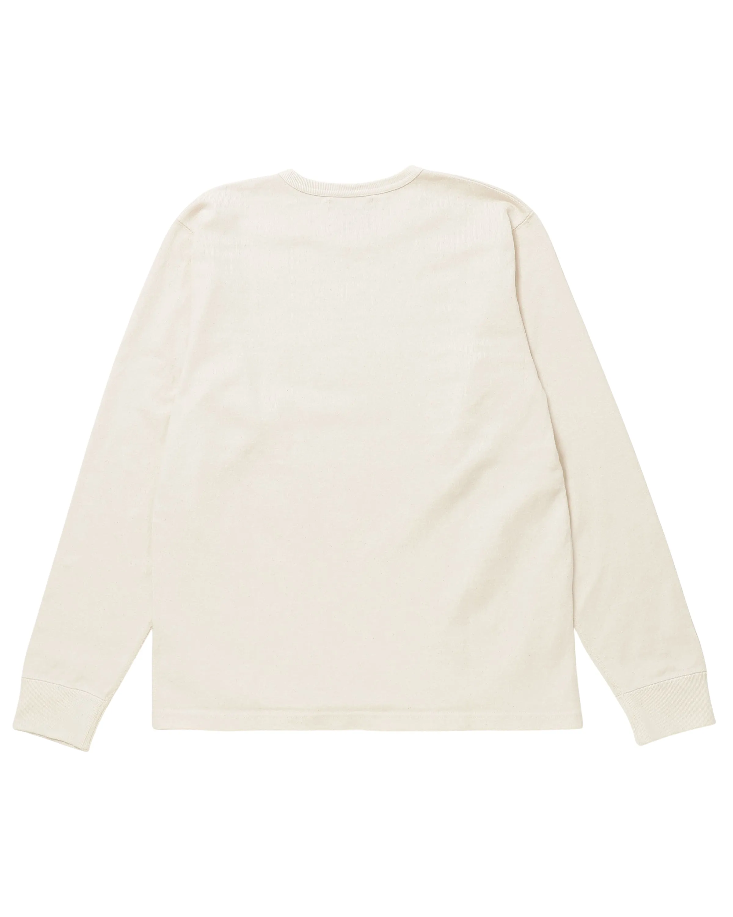 Double Heavyweight Long Sleeve T-shirt - Ecru sold by Wonder Looper product image thumbnail 2