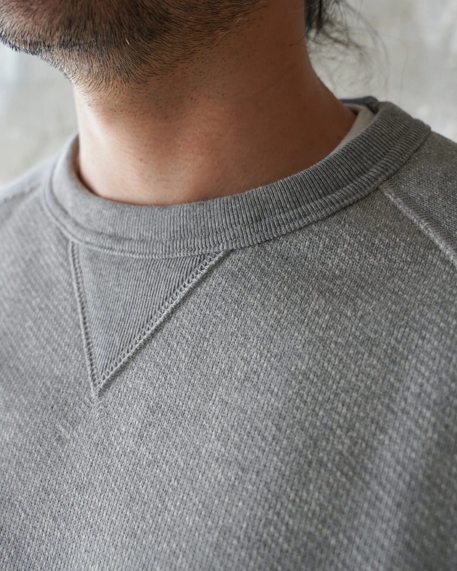Pullover Crewneck - Double Heavyweight French Terry - Heather Grey sold by Wonder Looper product image thumbnail 5