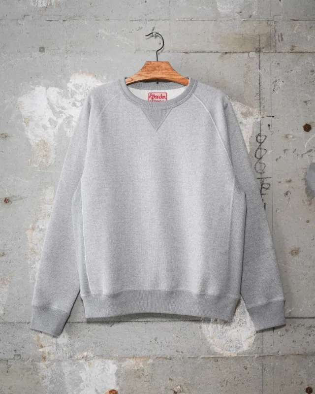 Pullover Crewneck - Double Heavyweight French Terry - Heather Grey sold by Wonder Looper